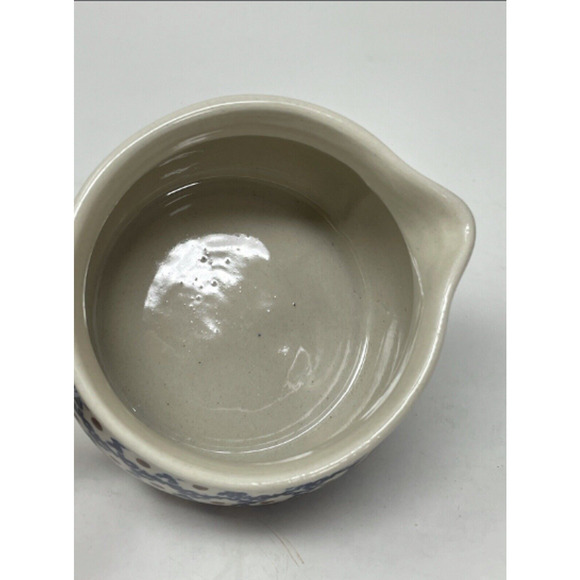 Boleslawiec Polish Pottery Ceramic Creamer Mini Jug Pitcher‎ Peacock Pattern - Picture 3 of 4